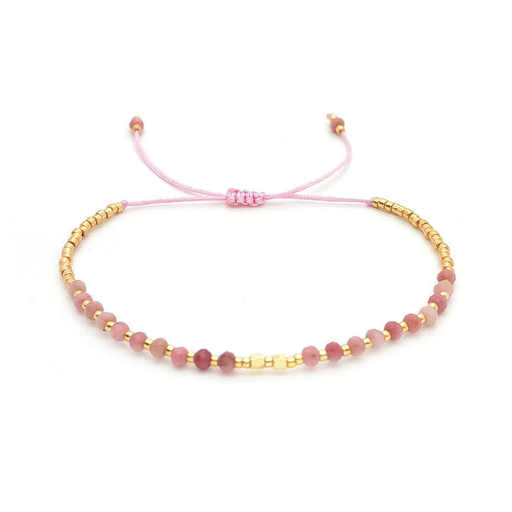 Bracciale Olivenorma con piccole perle di cristallo naturale