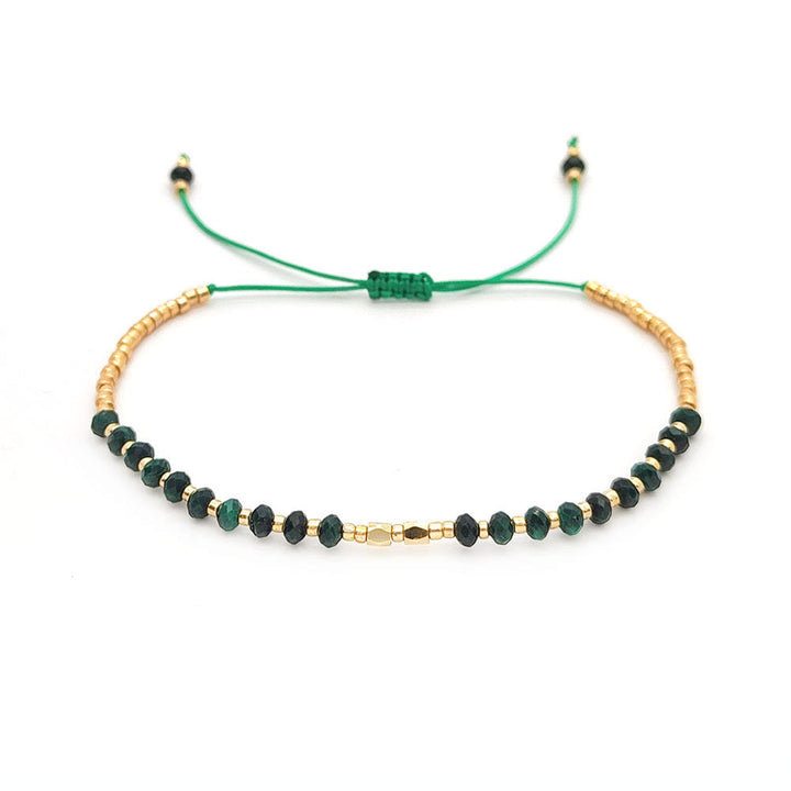 Bracciale Olivenorma con piccole perle di cristallo naturale