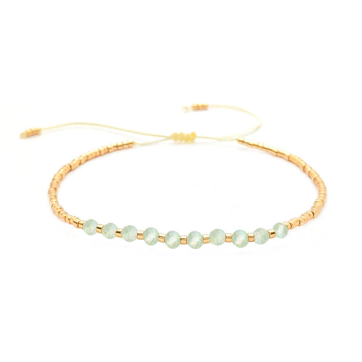 Bracciale Olivenorma con piccole perle di cristallo naturale