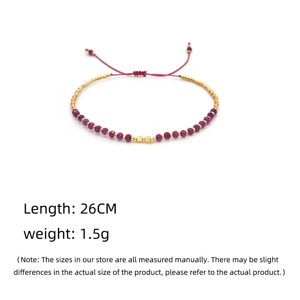 Bracciale Olivenorma con piccole perle di cristallo naturale