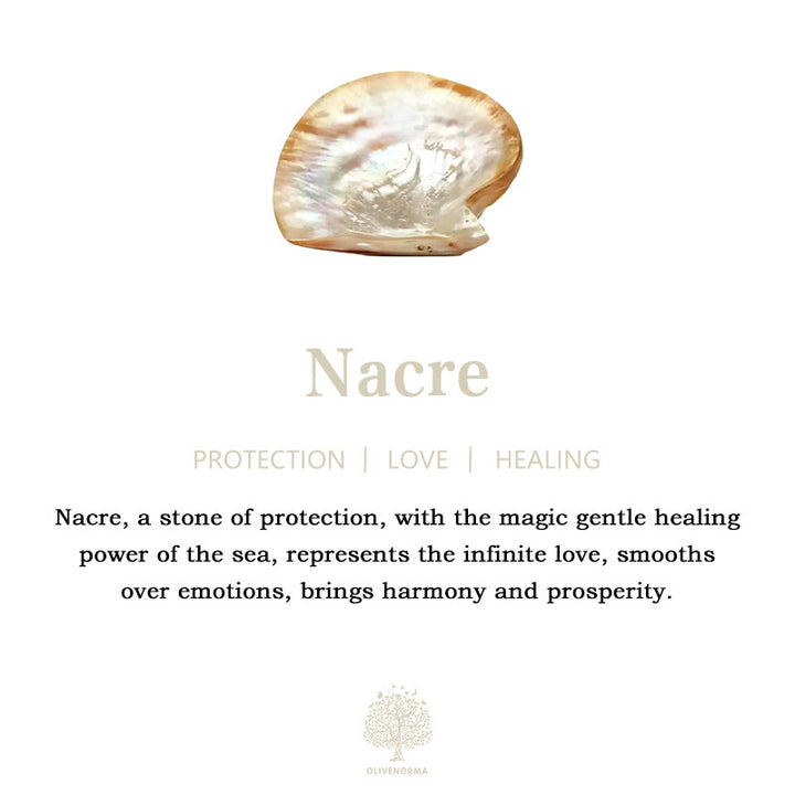 Collana con ciondolo in perle d'acqua dolce naturale Olivenorma Nacre 