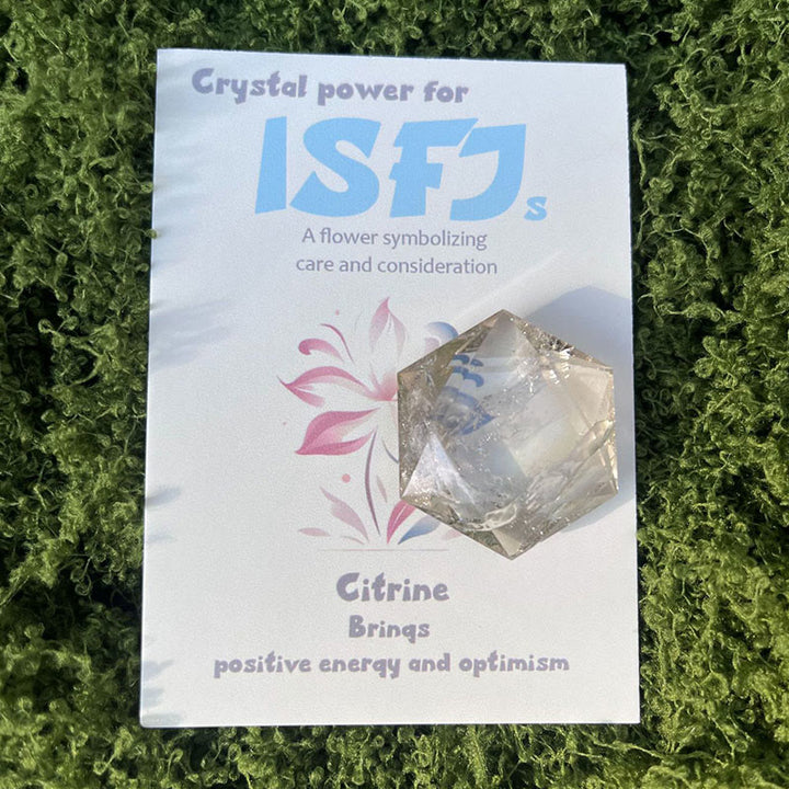 Olivenorma MBTI Gem Crystal Ornamenti Pietra Naturale