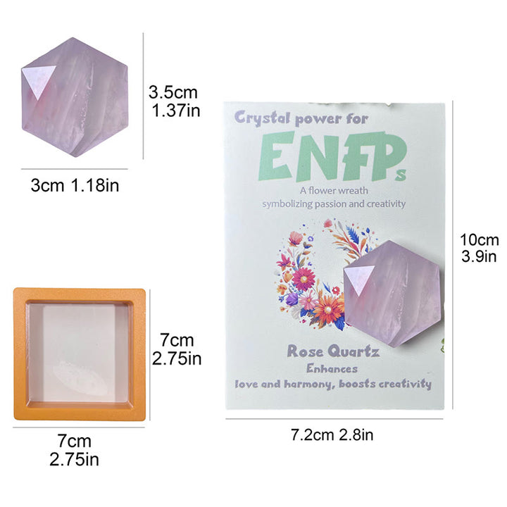 Olivenorma MBTI Gem Crystal Ornamenti Pietra Naturale