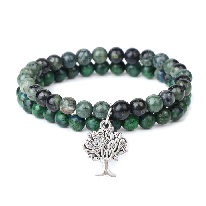 Bracciale Olivenorma Tree of Life Gemstone Double Layer