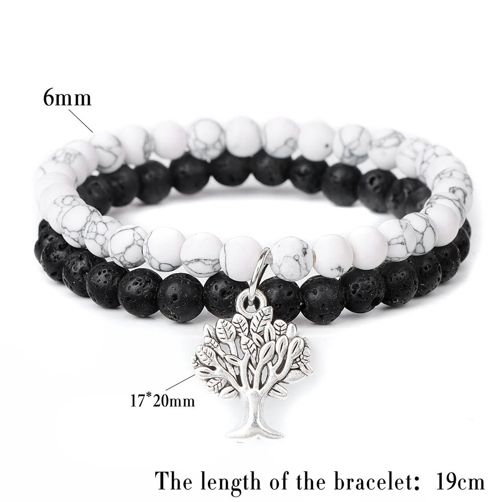 Bracciale Olivenorma Tree of Life Gemstone Double Layer