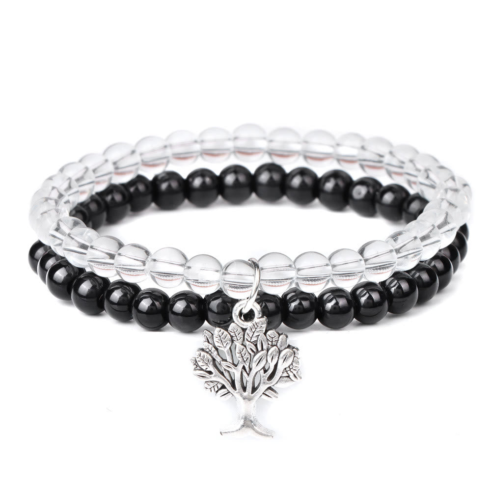 Bracciale Olivenorma Tree of Life Gemstone Double Layer