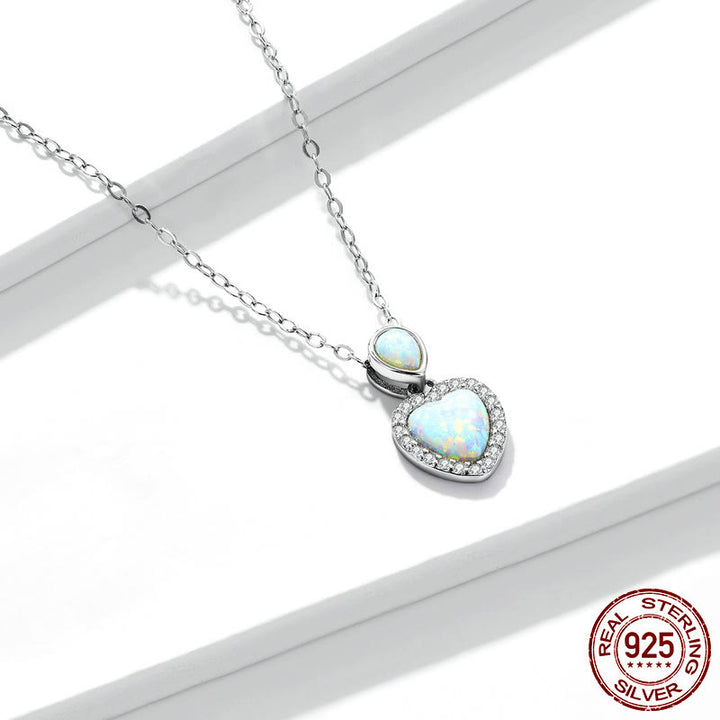 Olivenorma Set di gioielli con collana e bracciale a forma di cuore