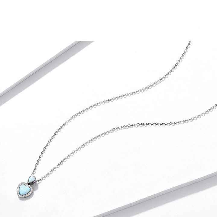 Olivenorma Set di gioielli con collana e bracciale a forma di cuore