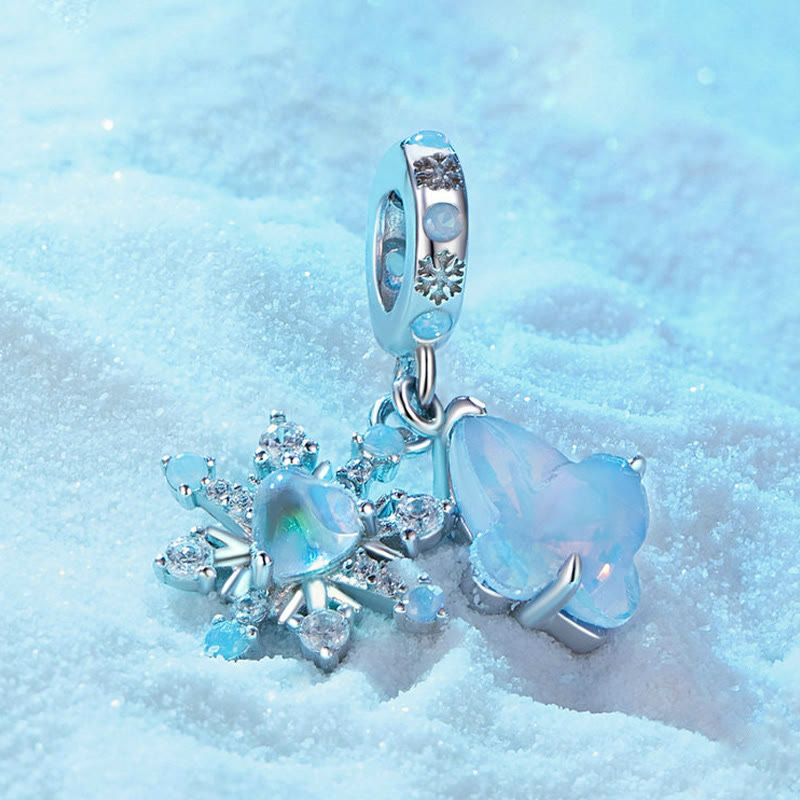 Olivenorma Fiocco di neve Farfalla Opale Collana girocollo in argento S925