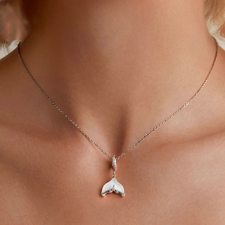 Collana Olivenorma Fish Tail Opal S925 in argento
