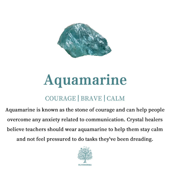 Braccialetto di perline di acquamarina naturale agalmatolite Olivenorma