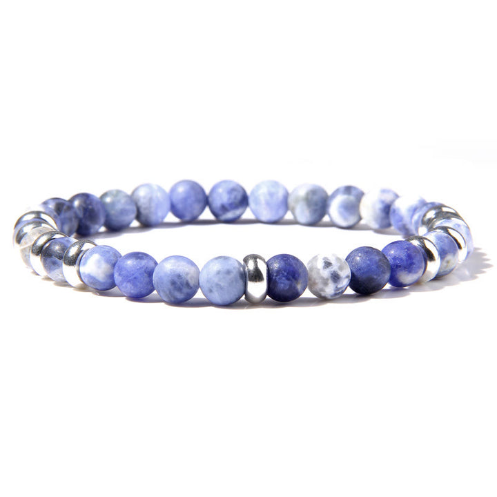 Bracciale di perline in pietra naturale Olivenorma da 6 mm 