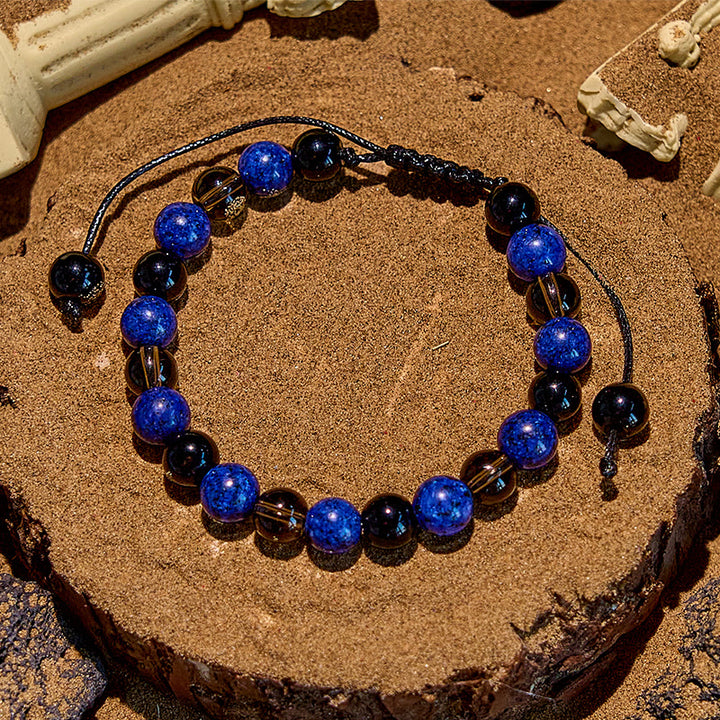 Olivenorma Bracciale con coulisse in perline di pietra naturale da 8 mm 