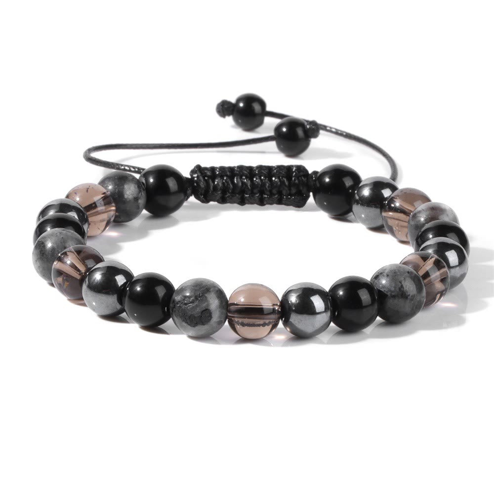 Olivenorma Bracciale con coulisse in perline di pietra naturale da 8 mm 