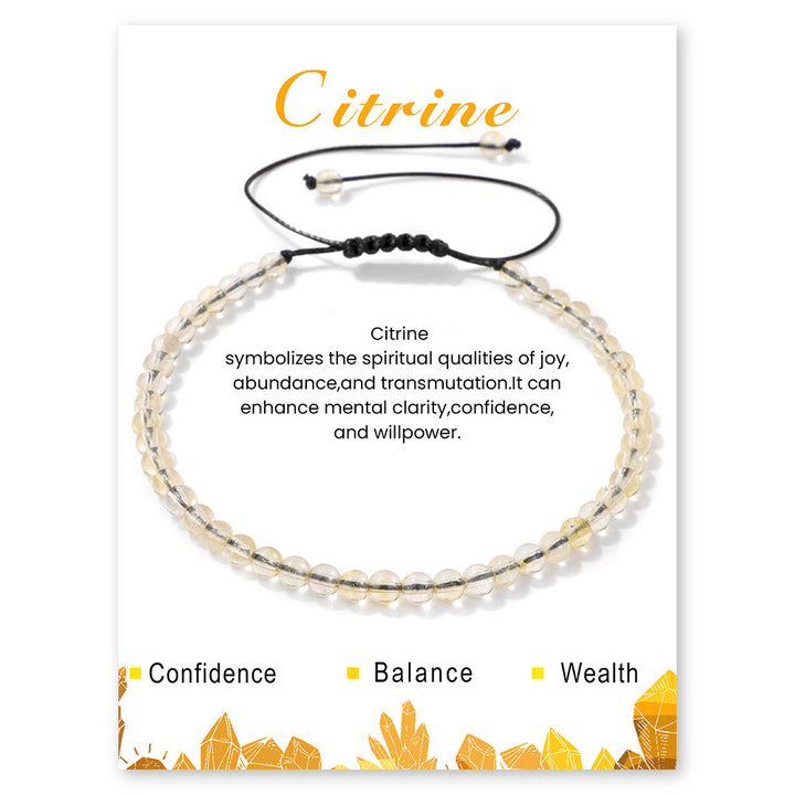 Olivenorma Bracciale con coulisse in perline di pietra naturale da 4 mm/6 mm