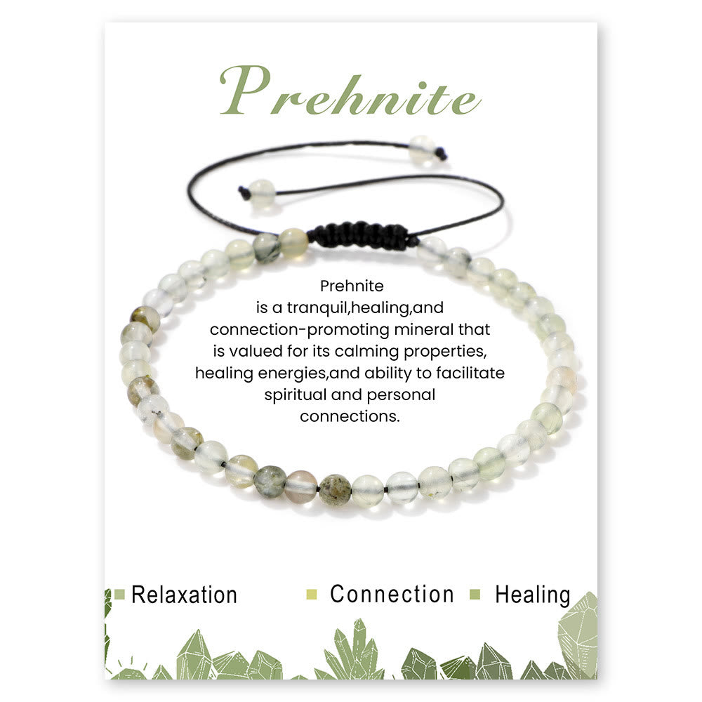 Olivenorma Bracciale con coulisse in perline di pietra naturale da 4 mm/6 mm
