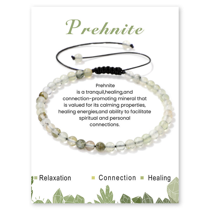 Olivenorma Bracciale con coulisse in perline di pietra naturale da 4 mm/6 mm
