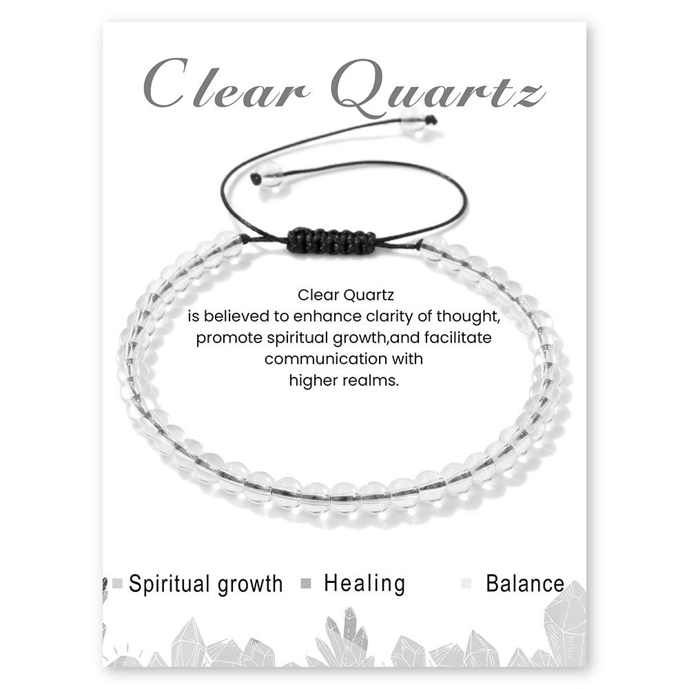 Olivenorma Bracciale con coulisse in perline di pietra naturale da 4 mm/6 mm