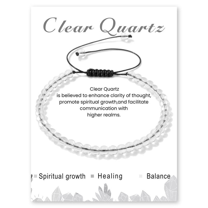 Olivenorma Bracciale con coulisse in perline di pietra naturale da 4 mm/6 mm