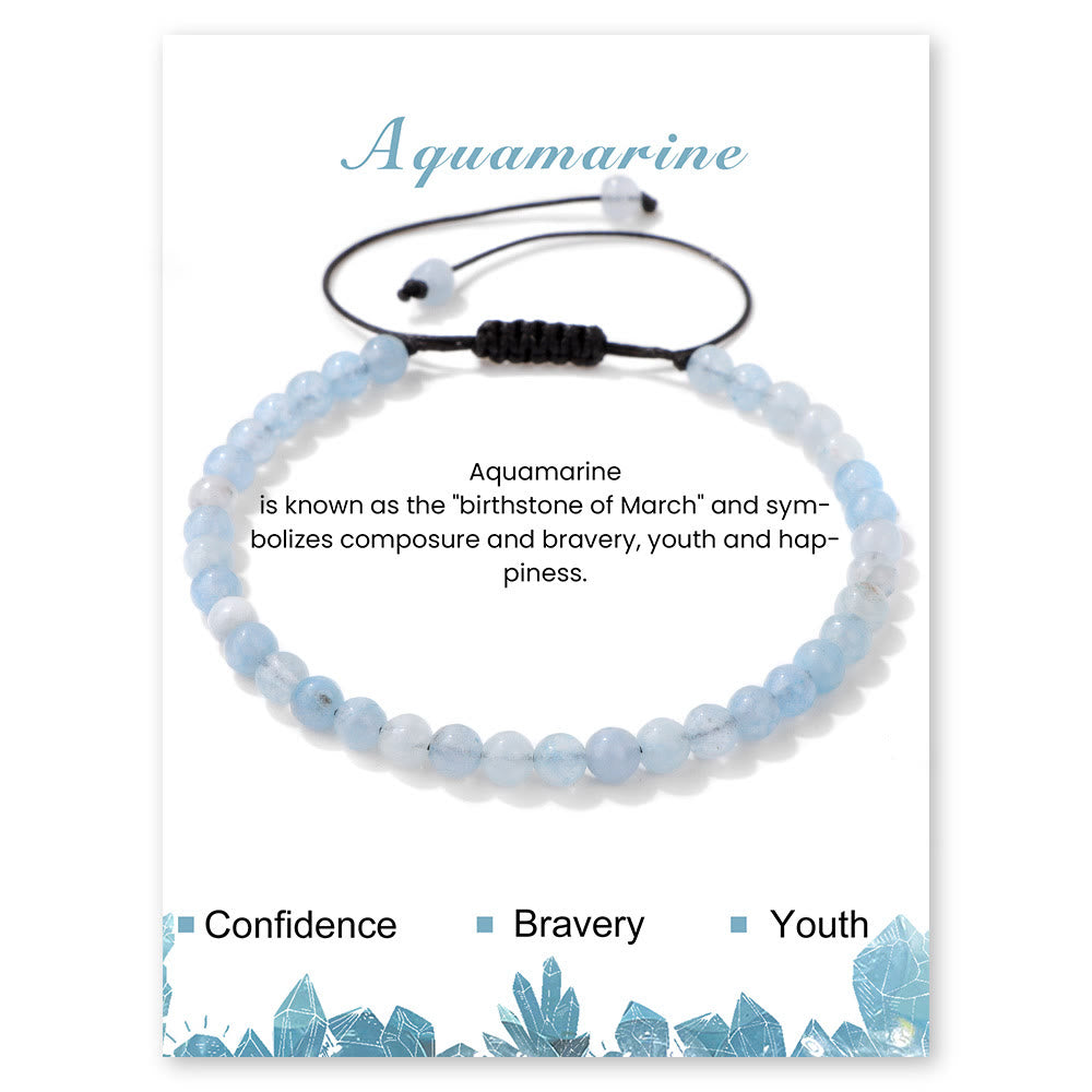 Olivenorma Bracciale con coulisse in perline di pietra naturale da 4 mm/6 mm