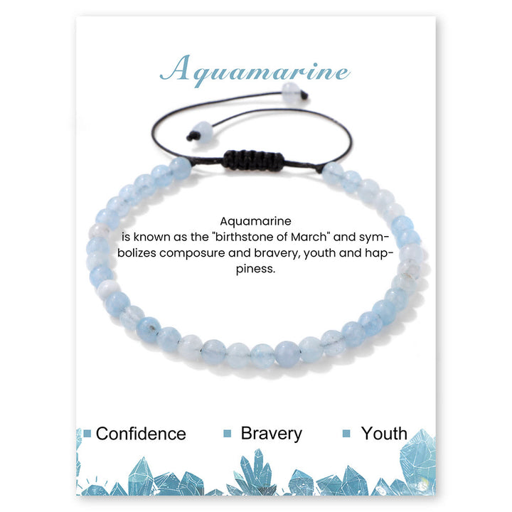 Olivenorma Bracciale con coulisse in perline di pietra naturale da 4 mm/6 mm
