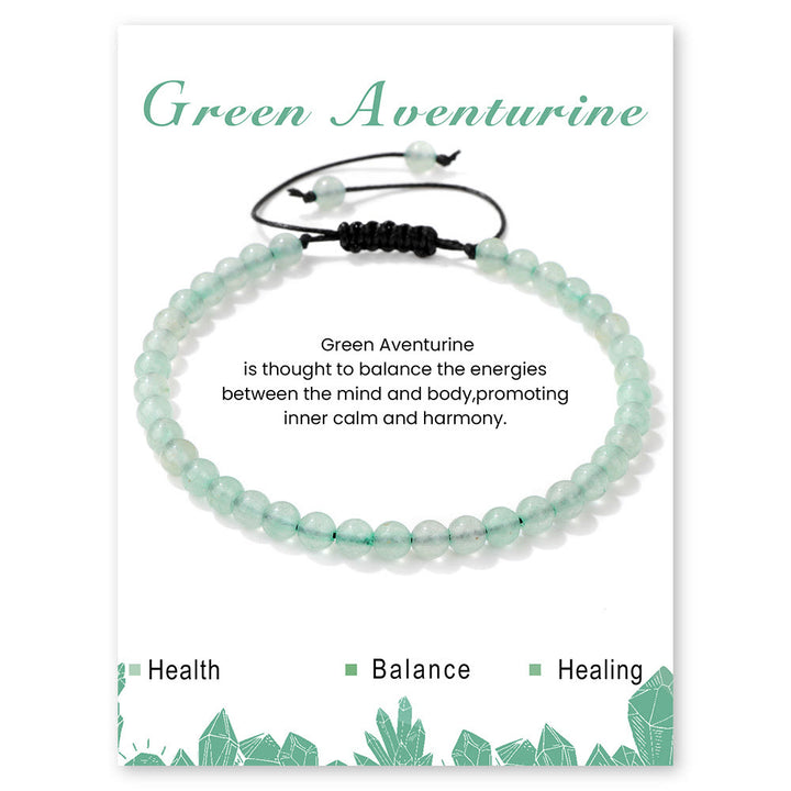 Olivenorma Bracciale con coulisse in perline di pietra naturale da 4 mm/6 mm