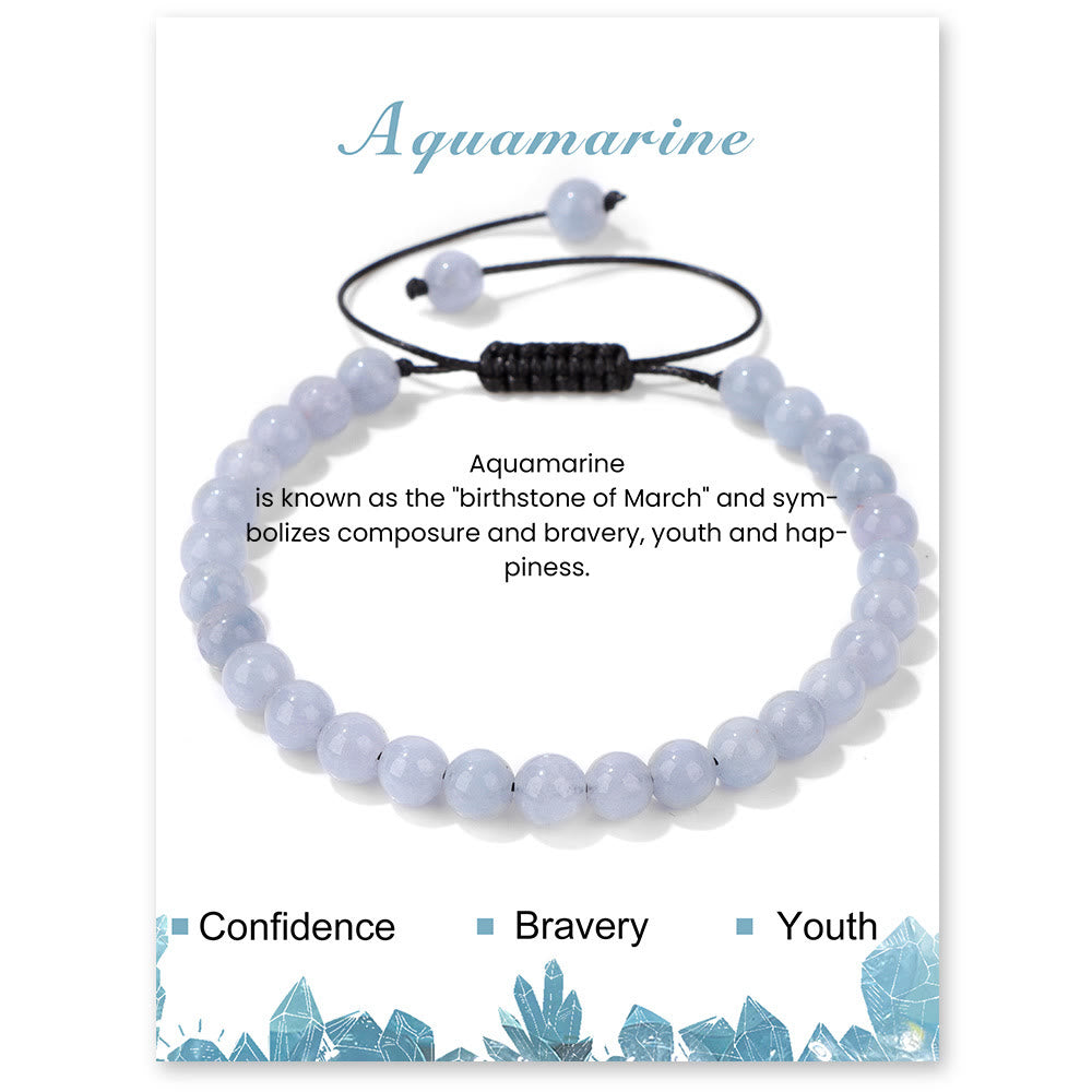 Olivenorma Bracciale con coulisse in perline di pietra naturale da 4 mm/6 mm
