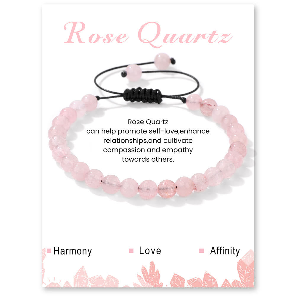 Olivenorma Bracciale con coulisse in perline di pietra naturale da 4 mm/6 mm
