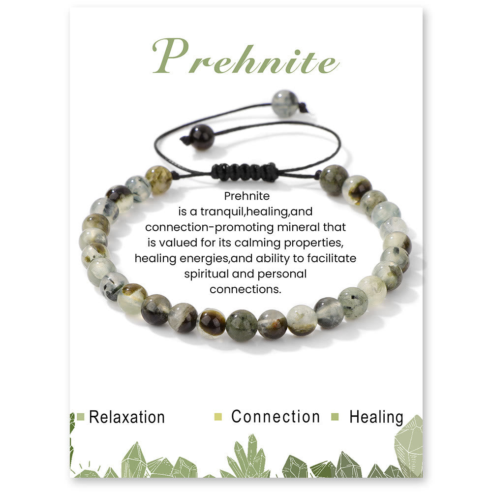 Olivenorma Bracciale con coulisse in perline di pietra naturale da 4 mm/6 mm