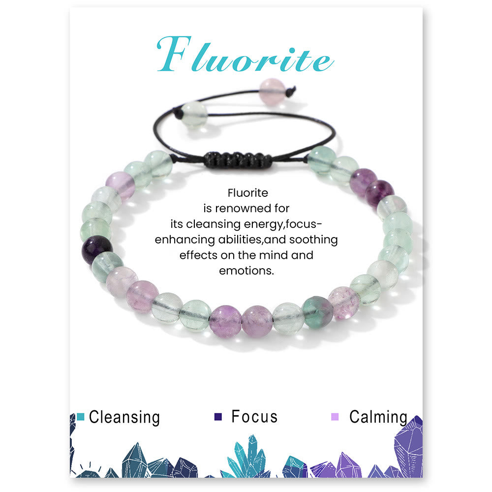Olivenorma Bracciale con coulisse in perline di pietra naturale da 4 mm/6 mm