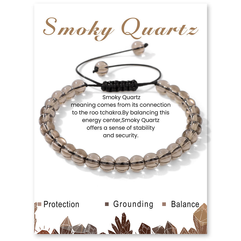 Olivenorma Bracciale con coulisse in perline di pietra naturale da 4 mm/6 mm