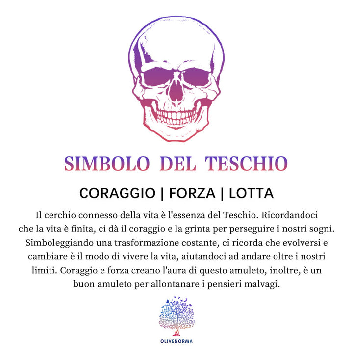 Olivenorma Ametista e Ossidiana Teschio Simbolo Piramide Orgonica 