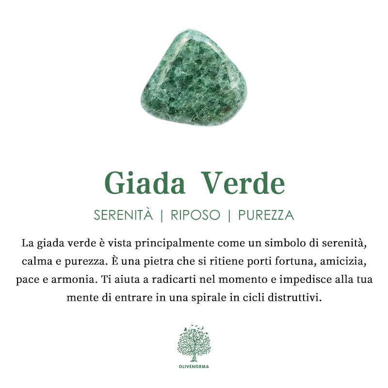 Piramide di orgone in giada verde Olivenorma e cristallo trasparente 