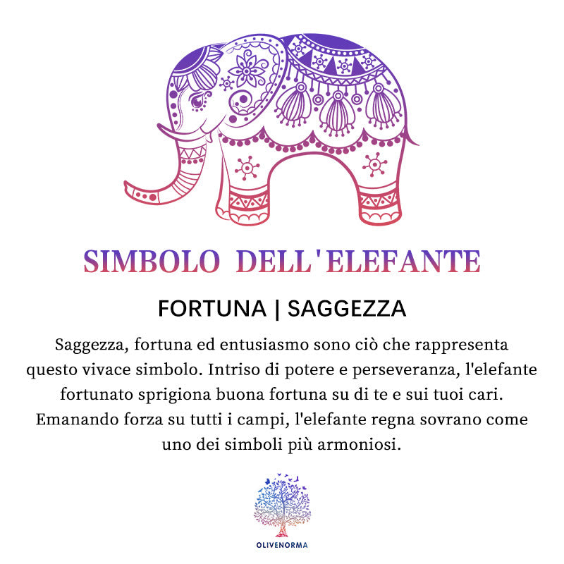 Olivenorma Lapislazzuli con simbolo di elefante Piramide di Orgone