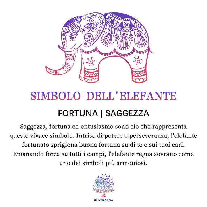 Olivenorma Lapislazzuli con simbolo di elefante Piramide di Orgone
