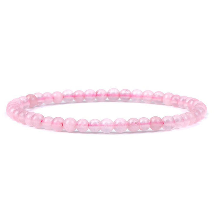 Bracciale di perline in pietra naturale Olivenorma da 4 mm 