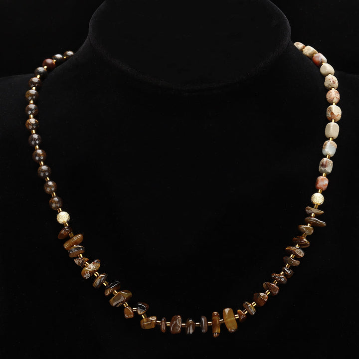 Braccialetto Olivenorma Agalmatolite Occhio di Tigre