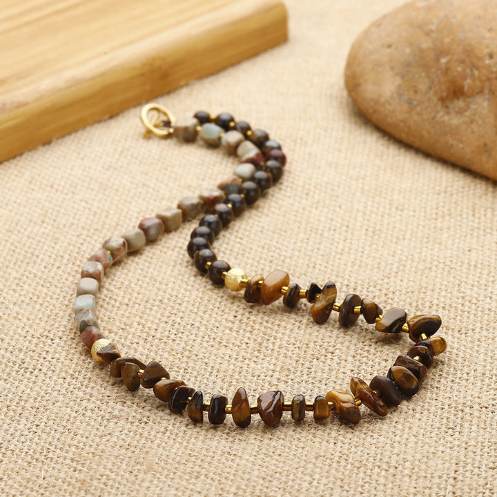 Braccialetto Olivenorma Agalmatolite Occhio di Tigre