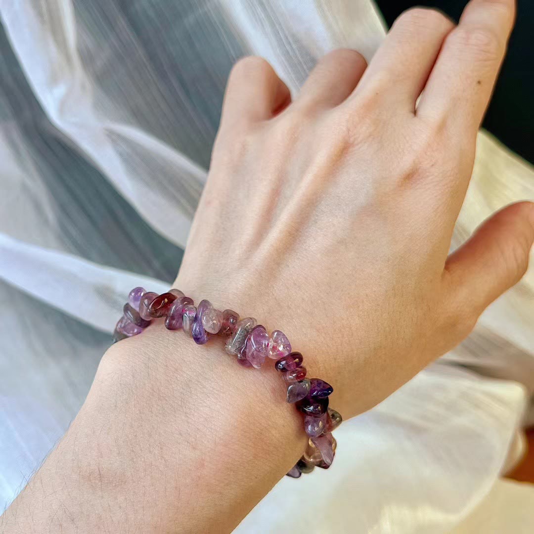 Bracciale Olivenorma Super Seven Crystal Ametista Beads