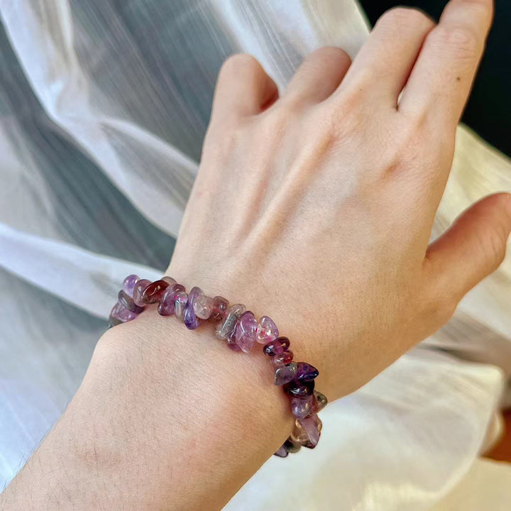 Bracciale Olivenorma Super Seven Crystal Ametista Beads
