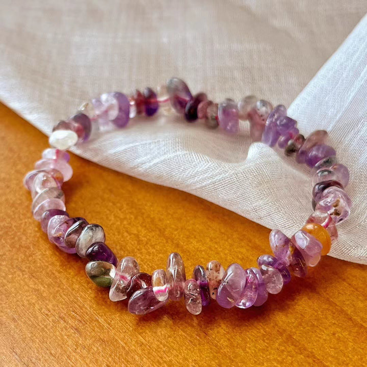 Bracciale Olivenorma Super Seven Crystal Ametista Beads