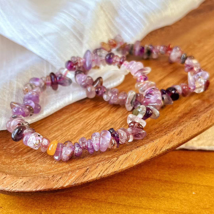 Bracciale Olivenorma Super Seven Crystal Ametista Beads