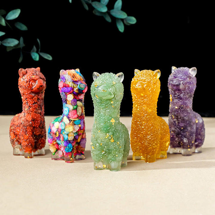 Decorazione in pietra preziosa di alpaca epossidica di cristallo Olivenorma