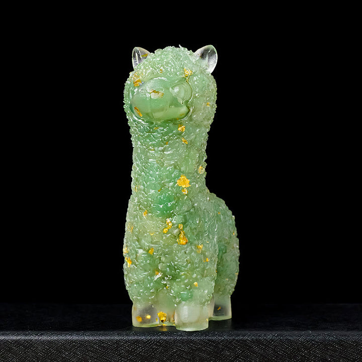Decorazione in pietra preziosa di alpaca epossidica di cristallo Olivenorma