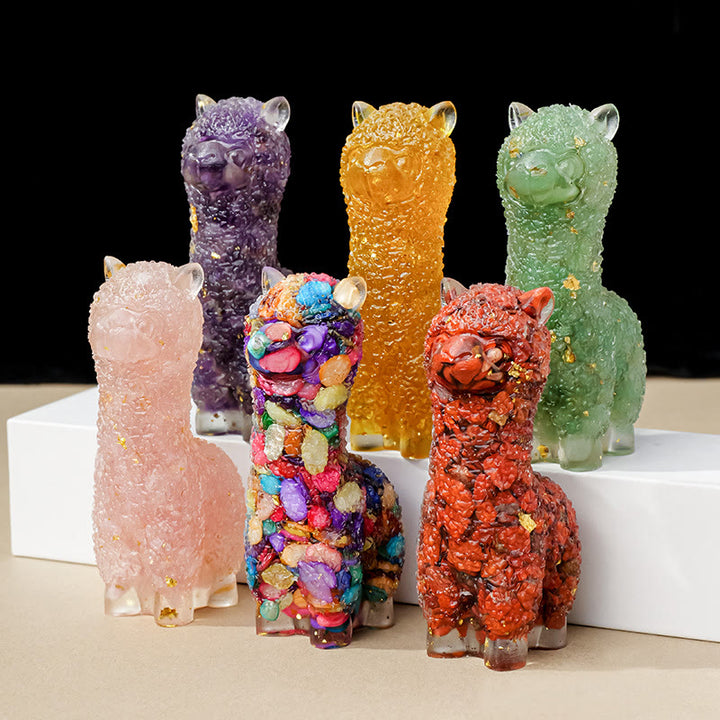 Decorazione in pietra preziosa di alpaca epossidica di cristallo Olivenorma