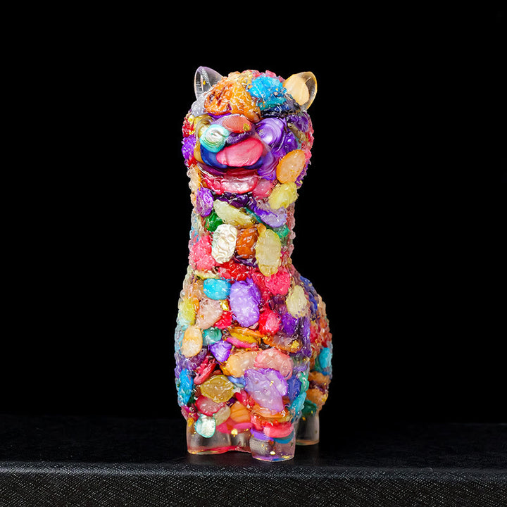 Decorazione in pietra preziosa di alpaca epossidica di cristallo Olivenorma
