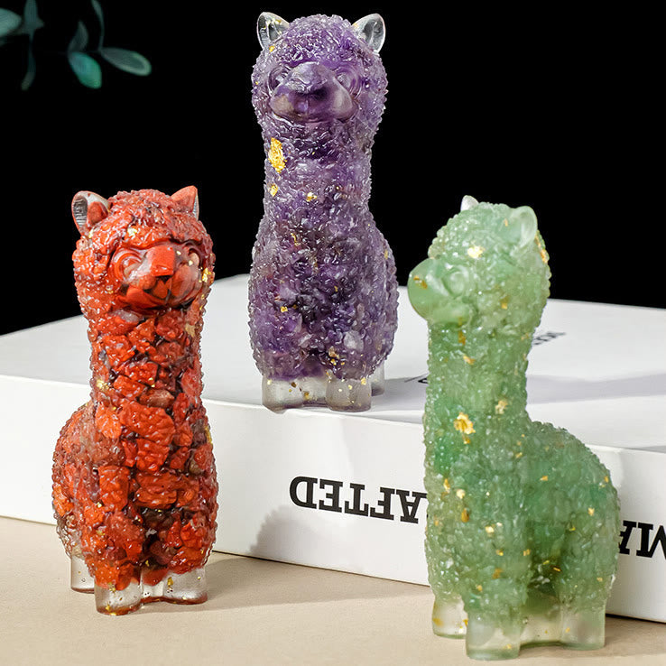 Decorazione in pietra preziosa di alpaca epossidica di cristallo Olivenorma