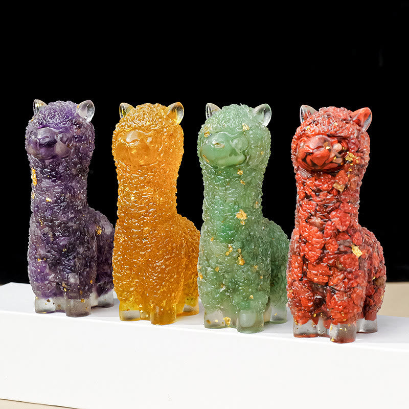 Decorazione in pietra preziosa di alpaca epossidica di cristallo Olivenorma