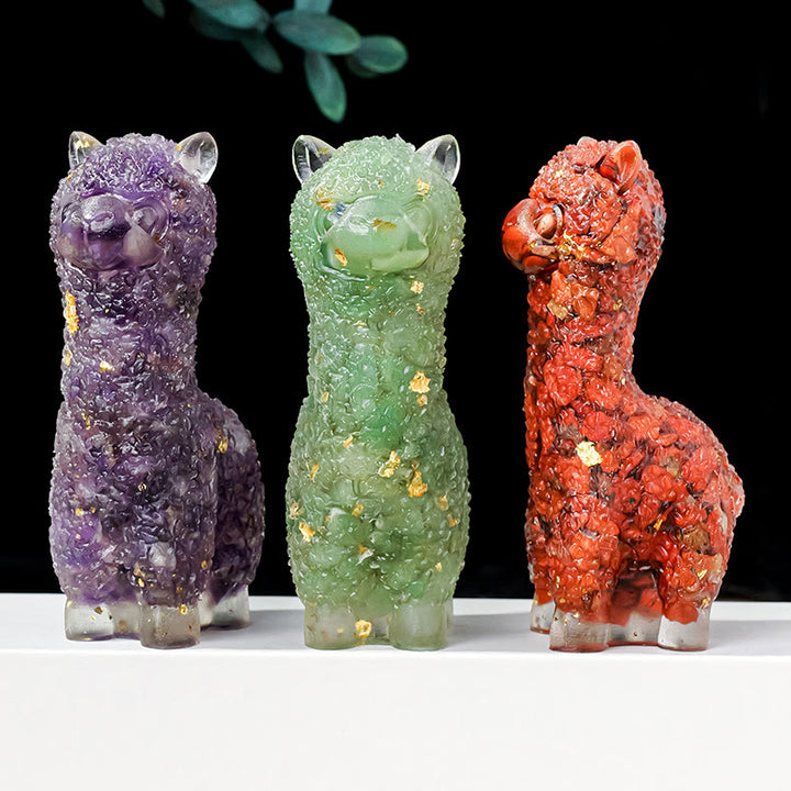 Decorazione in pietra preziosa di alpaca epossidica di cristallo Olivenorma