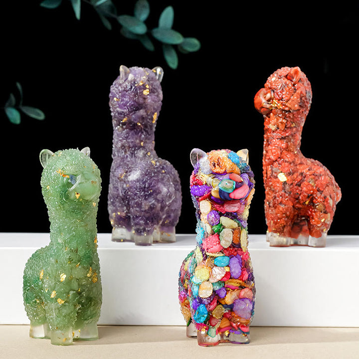 Decorazione in pietra preziosa di alpaca epossidica di cristallo Olivenorma